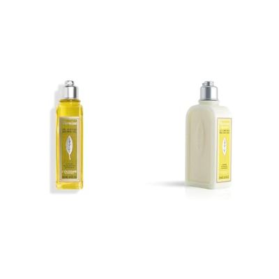 L'OCCITANE - Gel Doccia Corpo Tonificante Alla Verbena - Profumo Fresco E Limone 250ml + L'Occitane Latte Corpo Verbena Agrumi 250ml