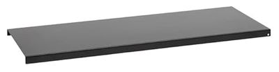 Wesco Rack System Smart Hylla 90 av pulverlackerat aluminium, flexibelt utbyggbart, i färg: svart, mått: 858 x 208 x 16 mm, A74501090-62