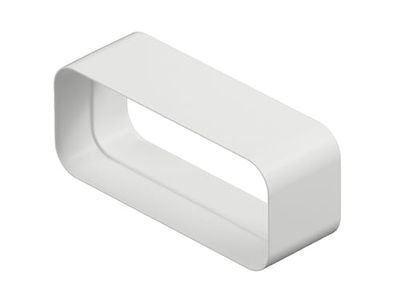 Vogt OptimAIRo 150 Système de Canal Plat Connecteur extérieur Blanc 222 x 89 mm