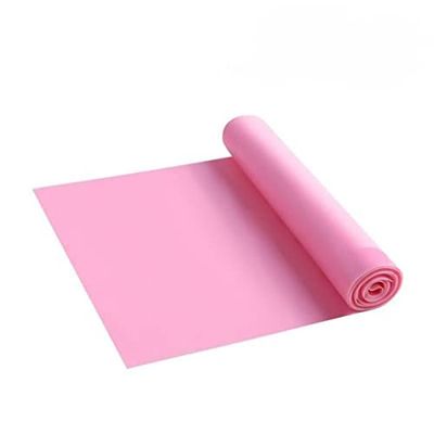 Fasce di resistenza lunghe, fasce di fisioterapia per allenamento della forza, fascia elastica per Pilates, fascia di stretching yoga, perfetta per l'esercizio a casa, rosa L