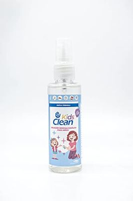 KidsClean Solution Hydroalcoolique avec Pulvérisateur pour Enfants, 73% d'Alcool, 60 ml