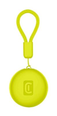 Cellularline TRACY TAG - Trova Oggetti compatibile con Apple iOS Find Me - Compatibile con Accessori Airtag - Batteria sostituibile (durata 1 anno) - Resistente a polvere ed acqua - Giallo Lime
