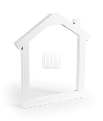 Abat-jour en plastique blanc en forme de maison
