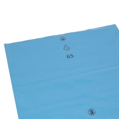 DEISS Lot de 100 sacs poubelle ultra résistants 240 l Bleu 90154