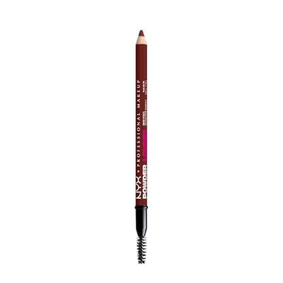 NYX Professional Makeup, Crayon à Sourcil, Aux Microfibres de Bambou, Pour un Résultat Naturel, Tenue Longue Durée jusqu'à 12h, Formule Vegan, Powder Louder, Teinte : Black Cherry