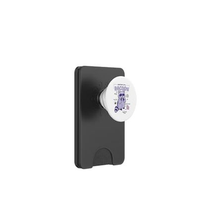 Anatomy Of A Racoon PopSockets PopWallet para MagSafe