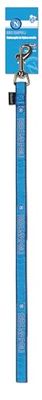 SSC Napoli Hondenriem van nylon, officieel product, SSCN-logo, blauw (108 x 2 cm)