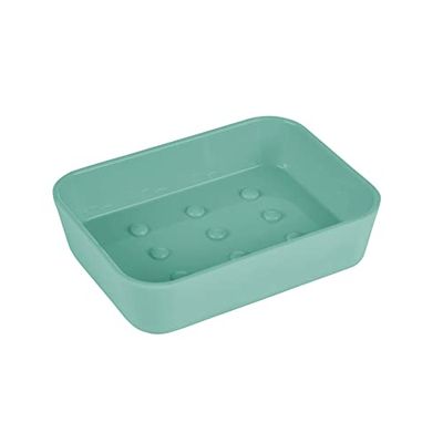 douceur d'intérieur, Porte-Savon (11.9 x 8.9 x 2.3 cm) Vitamine Tilleul, Plastique Soft Touch