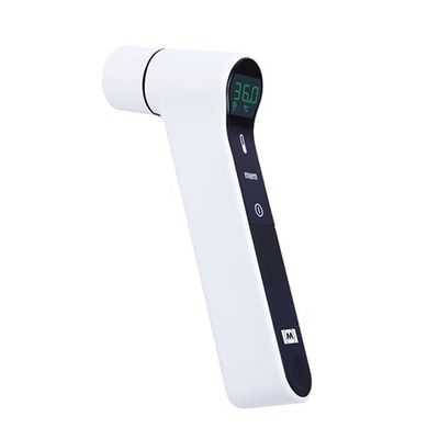 Melissa 16690071 koortsthermometer - contactloos - digitale infrarood thermometer - oorthermometer - kleurindicator - slaat metingen op - wit