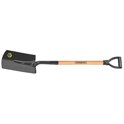 Tramontina Spade, lengte 105 cm, steel met D-greep, bruin