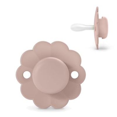 Suavinex, Sucette Bébé 6/18 Mois, Sucette Ronde avec Tétine Symétrique SX Pro en Silicone, Tétine Réversible, Plate et Flexible, Respecte le Développement Buccodentaire, Wonder Mauve
