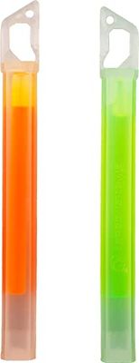Lifesystems Unisex 15H Glow Sticks, Groen/Oranje (2 Pack) Outdoor Verlichting, Groen & Oranje, One Size