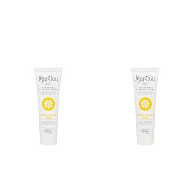 Marilou Bio - Gamme Classic - Soins pour le Visage - Crème Visage de Jour - Peau Normal - Tube de 30 ml - 1, 2, 3 : Hydratez ! (Lot de 2)