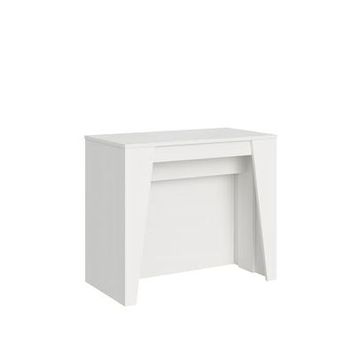 CASAARREDOSTUDIO Uittrekbare console Bakari, wit, 4 verlengingen, 62 cm