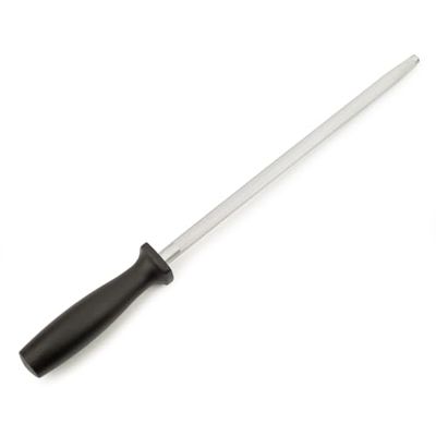 Arcos Serie Chairas - Acciaini Affilatori Affilacoltelli - Acciaio al Carbonio Cromato 230 mm - Manico Polipropilene Colore Nero