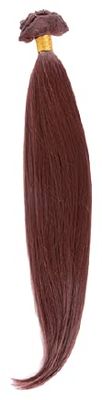 BIFULL Extension 50 cm Lisse Mod. 33 châtain Clair cuivre, Noir, Estandar