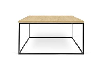 Symbiosis Gerda Table Basse, Chêne et pieds métal noir,75x75x40 cm
