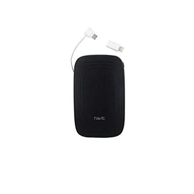 Externe accu 5000 mAh met Micro + Lightning-adapter.
