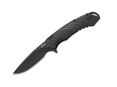 CRKT Columbia River Knife & Tool Uni Directive Drop Point Navaja, Negro, One Size