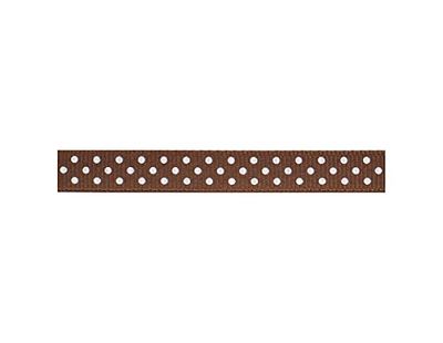 INNSPIRO Cinta Dollar Ribbon Brown whit White Dots 0,95cm.x1,22m.