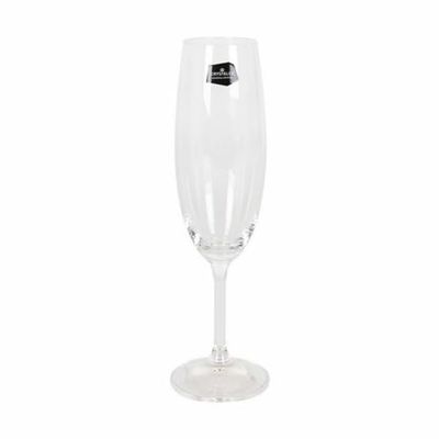 CRYSTALEX Lot de 6 Verres Lara Champagne 220 ML en Verre (6 unités)