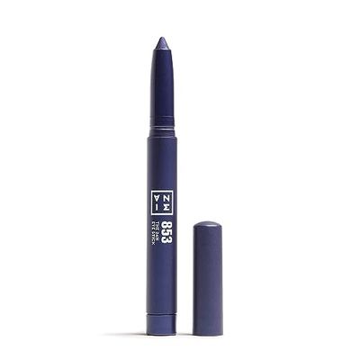 3INA MAKEUP - The 24H Eye Stick 853 - Dark Blue Eyeshadow Stick with Creamy Texture - 24H Waterproof Eyeshadow with Matte Shimmer & Metallic Finish - Multitasking