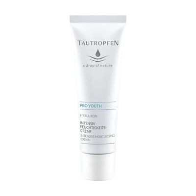 TAUTROPFEN Naturkosmetik Crème hydratante intense (30 ml) – Pour peaux normales à déshydratées – Avec beurre de karité bio et aloe vera bio – Crème pour le visage pour peau douce et veloutée –