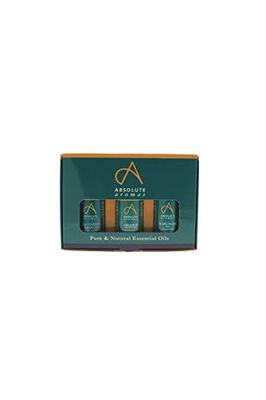 Absolute Aromas Floral Essential Oils Bundle - Set of 3 x 10ml - 100% Pure French Lavender, Geranium Egyptian & Ylang Ylang Essential Oils – for Aromatherapy and Diffusers