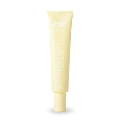GLOWFILTER Crema Viso con Protezione Solare Invisibile - SPF 50+, Consistenza Gel Oil Free - Antimacchie per Uso Quotidiano per Tutti i Tipi di Pelle - 40 ML, Vegana - Glowfilter by Marta Lozano