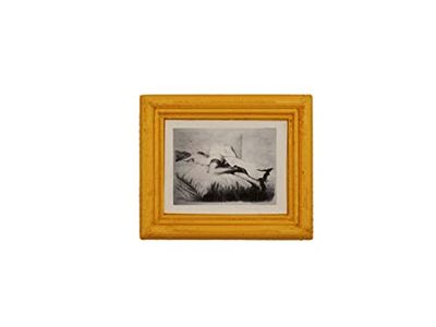 Calamite miniature d'arte - Serie "Sergio e AliceLanna" (Classica MEDIUM 56x47mm, Nuda sul letto, Oro)