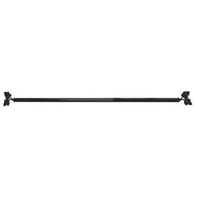 Douceur d'Intérieur gardinstång, utdragbar, 10 mm, svart, 40 < 60 cm