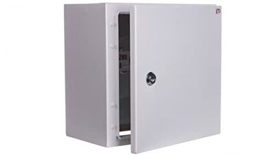 Carcasa de metal 300 x 300 x 200 mm, IP65 con placa Etibox GT, 30-30-20 001102103 eti-polam 3838895591597