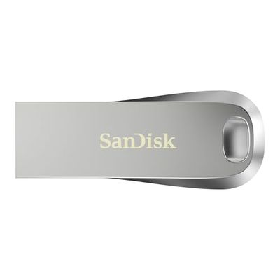 SanDisk Ultra Luxe 1 to Flash Drive, Clé USB Type-A, USB 3.2 Gen 1 + USB 3.0 Capable, Vitesse de Lecture jusqu'à 400 Mo/s, Mot de Passe, RescuePRO Deluxe, Un boîtier en métal, Argent