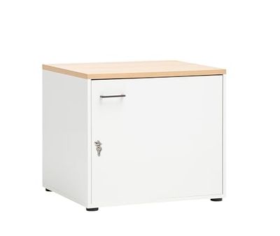 Schildmeyer Armoire Multifonction verrouillable Solea 158844, Blanc Mat, 67,1 x 60 x 60 cm