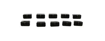 SYSTEM-S 10 puertos USB tipo A de silicona antipolvo, 7 conectores de 2 mm, color negro