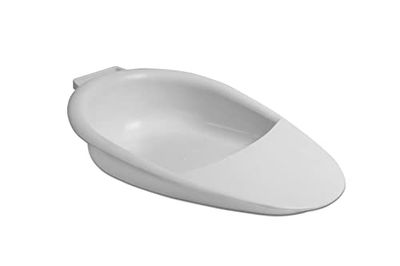 PEPE Mobility - Bedpans for Men, Ladies Urinal, Commode for Elderly, Unisex, Fracture Bedpan, Female with Handle, Portable, Male White.