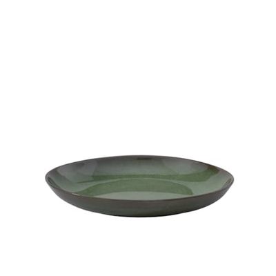 Villeroy & Boch - Lave vert fuente plana verde, apta para lavavajillas y microondas, bol rústico para pasta, cuencos y entrantes, vajilla de aspecto artesanal, bol con esmalte reactivo, loza
