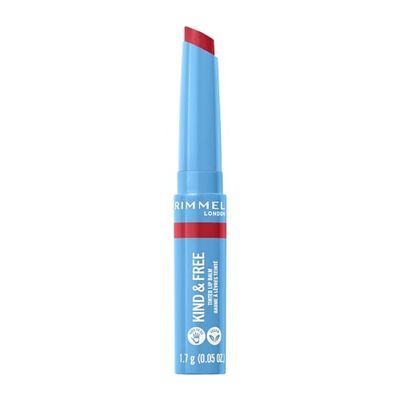 Rimmel, Kind & Free, Bálsamo labial con color, 005 Cherry Red, 4g