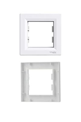 Schuko stopcontact, dimmer, schakelaar, drukknop, TV SAT, VDE (23) - frame 1-voudig)