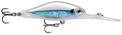 Rapala - Hengelaas Shadow Rap Jack Deep – kunststof constructie – aas voor zoet water drijvend – zwemdiepte 4 m – grootte 7 cm / 10 g – Made in Estland – Albino Shiner