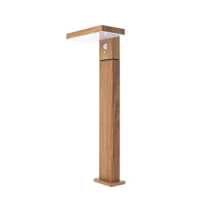 Xanlite SO1911W Xanlite-SO1911W-Terminale solare, 600 lumens-IP44 - Rilevatore di movimento, 3 modalità di funzionamento, bianco neutro-alluminio + plastica, finiture in legno, nero