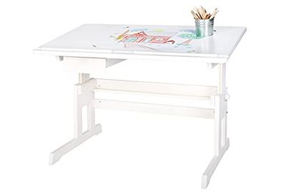 Pinolino 201379 Bureau Inclinable Pin Naturel Lena Blanc