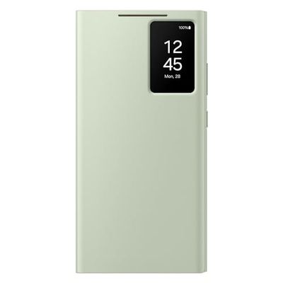 Samsung Galaxy Official S24 Ultra Smart View Wallet Case, Light Green