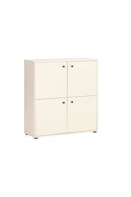 Schildmeyer Highboard Lovund 701952 - Tavola, 98 x 33 x 102 cm, colore: Crema/Beige