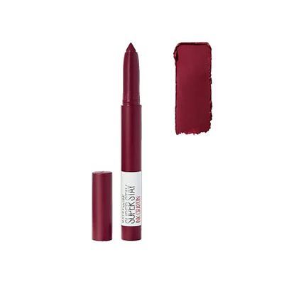 MAYBELLINE SuperStay Ink Crayon, batom mate de longa duração, tom 55 Make It Happen, 1,50 g (embalagem de 1)