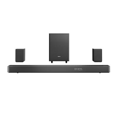 Hisense AX5125H Soundbar 5.1.2, 500W, 2 altoparlanti posteriore 2 altoparlanti upfiring 1Subwoofer Esterno wireless, Dolby Atmos e DTS:X, Bluetooth, HDMI, USB, Ingresso Audio Ottico