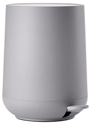 ZONE DENMARK - Poubelle Salle de Bain Nova - 3L - Design Scandinave - Plastique ABS Doux Au Toucher - Poubelle Cuisine Élégante H23cm D20,5cm - Gull Gris