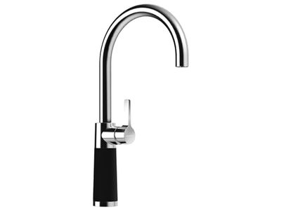 SCHOCK Rubinetto da cucina SC-520 Night – Rubinetto ad alta pressione CRISTADUR Green Line con beccuccio fisso