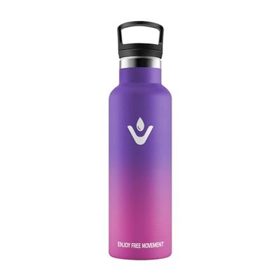 Botella Termica 500ml, Botella Agua Acero Inoxidable Niños Cantimplora Termo con Pajita, Reutilizable, sin BPA, Fácil de llevar, Cantimplora Termica para Niños, Escuela, Adultos, Camping, Gimnasio