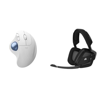 Logitech ERGO M575S Wireless & Corsair VOID RGB Elite Wireless (7.1